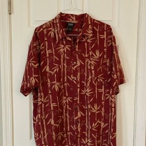 Bass Short Sleeved Silk Button Down Shirt